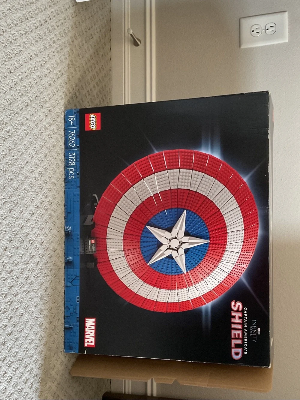 Lego Red White Blue Captain America Shield